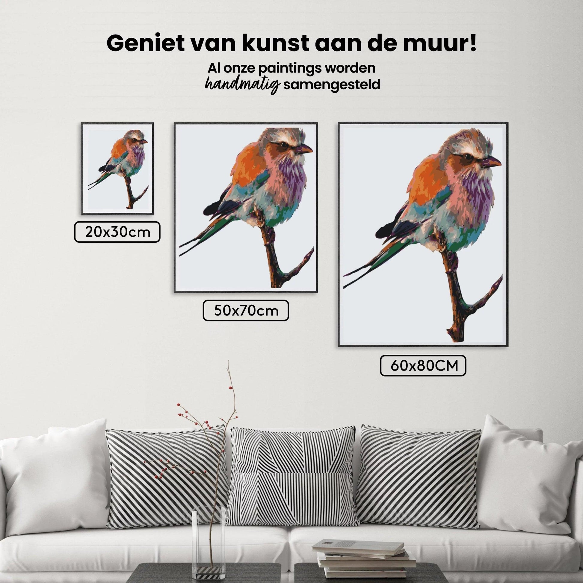 Diamantmalerei - Ein Vogel auf einem Ast - SEOS®