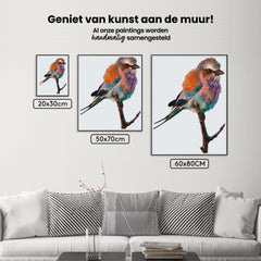 Diamantmalerei - Ein Vogel auf einem Ast - SEOS®