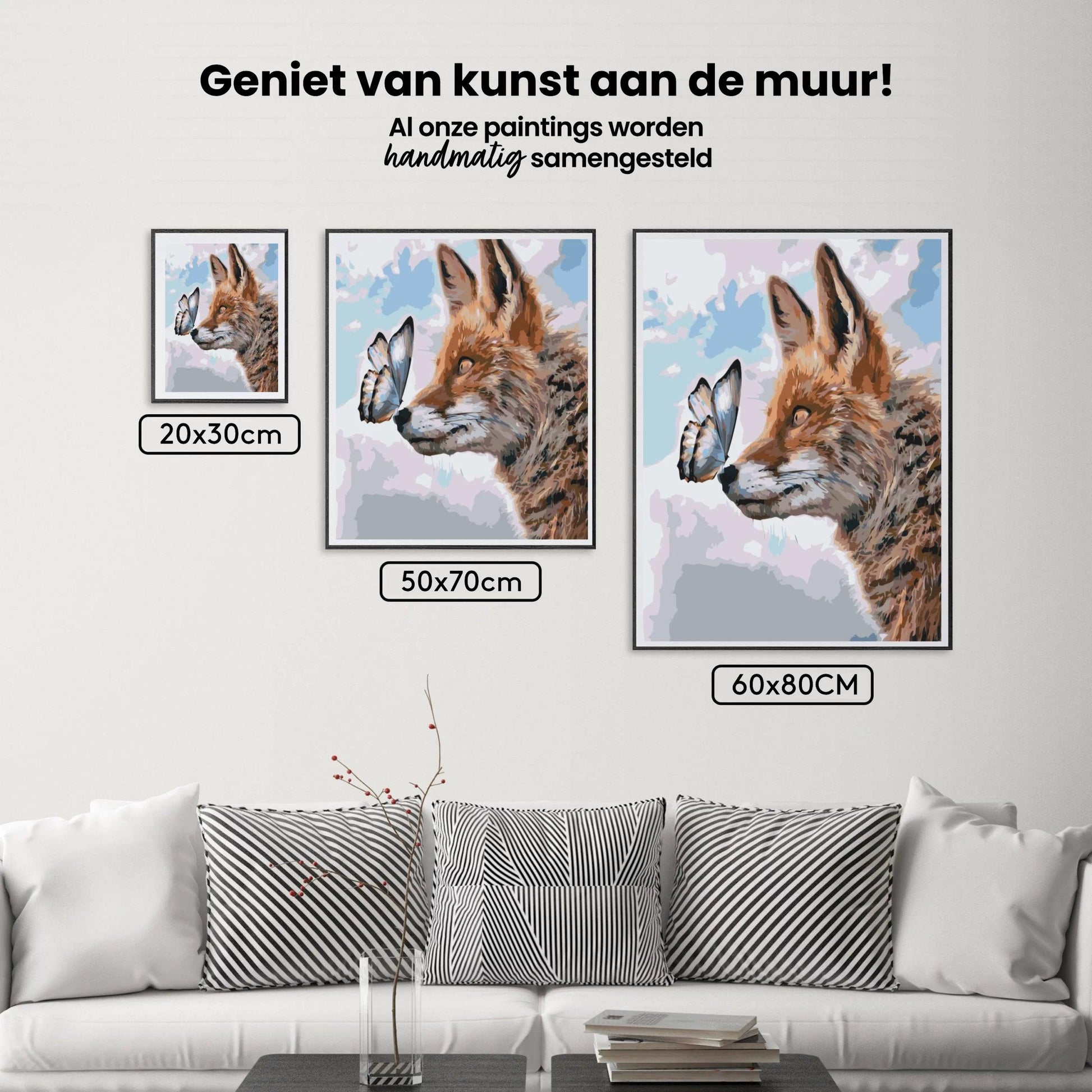 Diamond Painting – Ein Fuchs mit einem Schmetterling auf der Schnauze – SEOS®