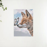 Diamond Painting – Ein Fuchs mit einem Schmetterling auf der Schnauze – SEOS®