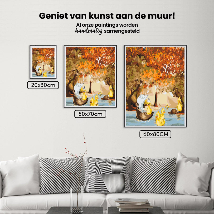 Diamantmalerei – Enten auf einer Reise – SEOS®