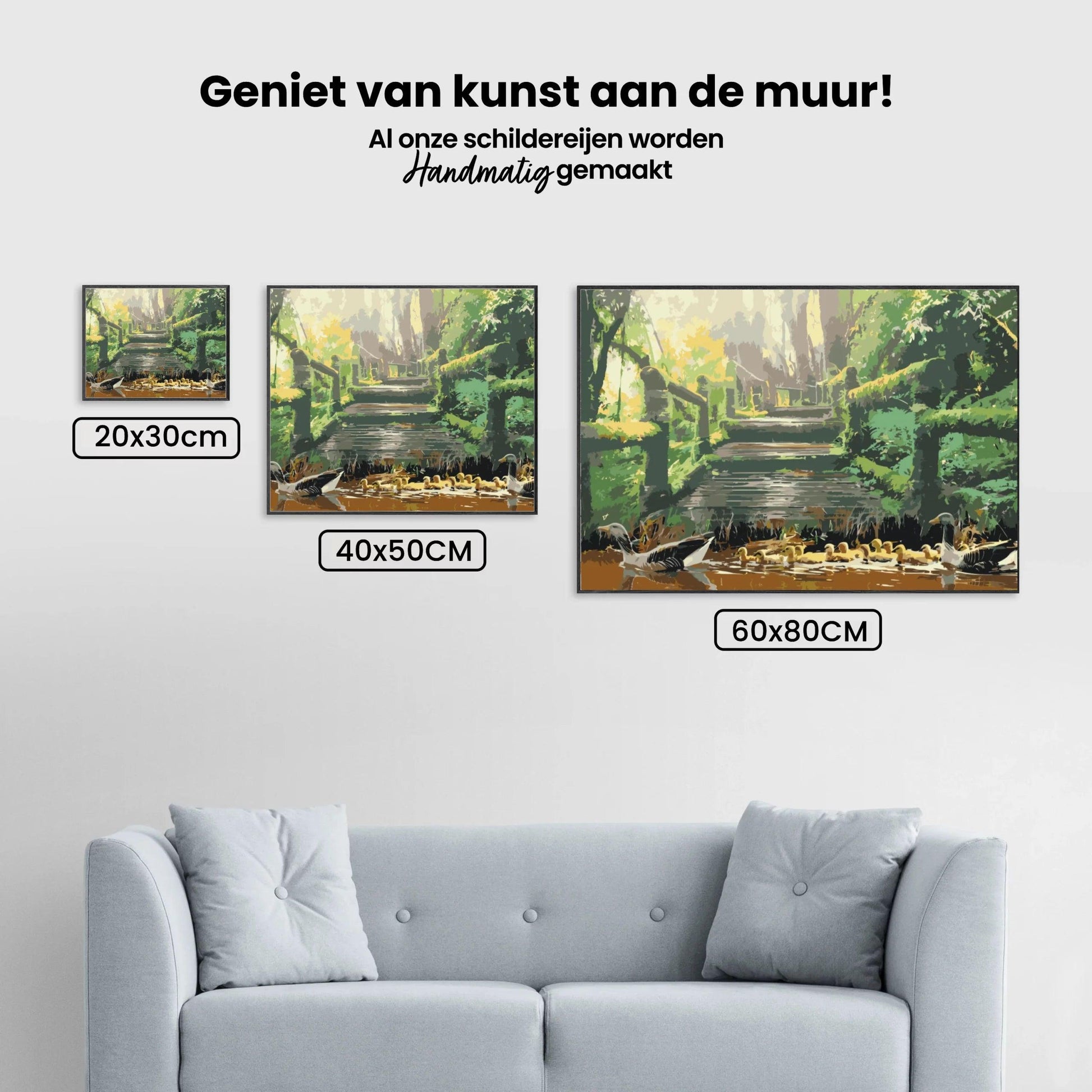 Diamond Painting - Entenfamilie im Park - SEOS®