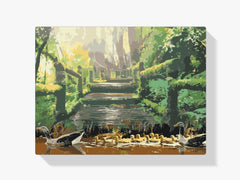 Diamond Painting - Entenfamilie im Park - SEOS®