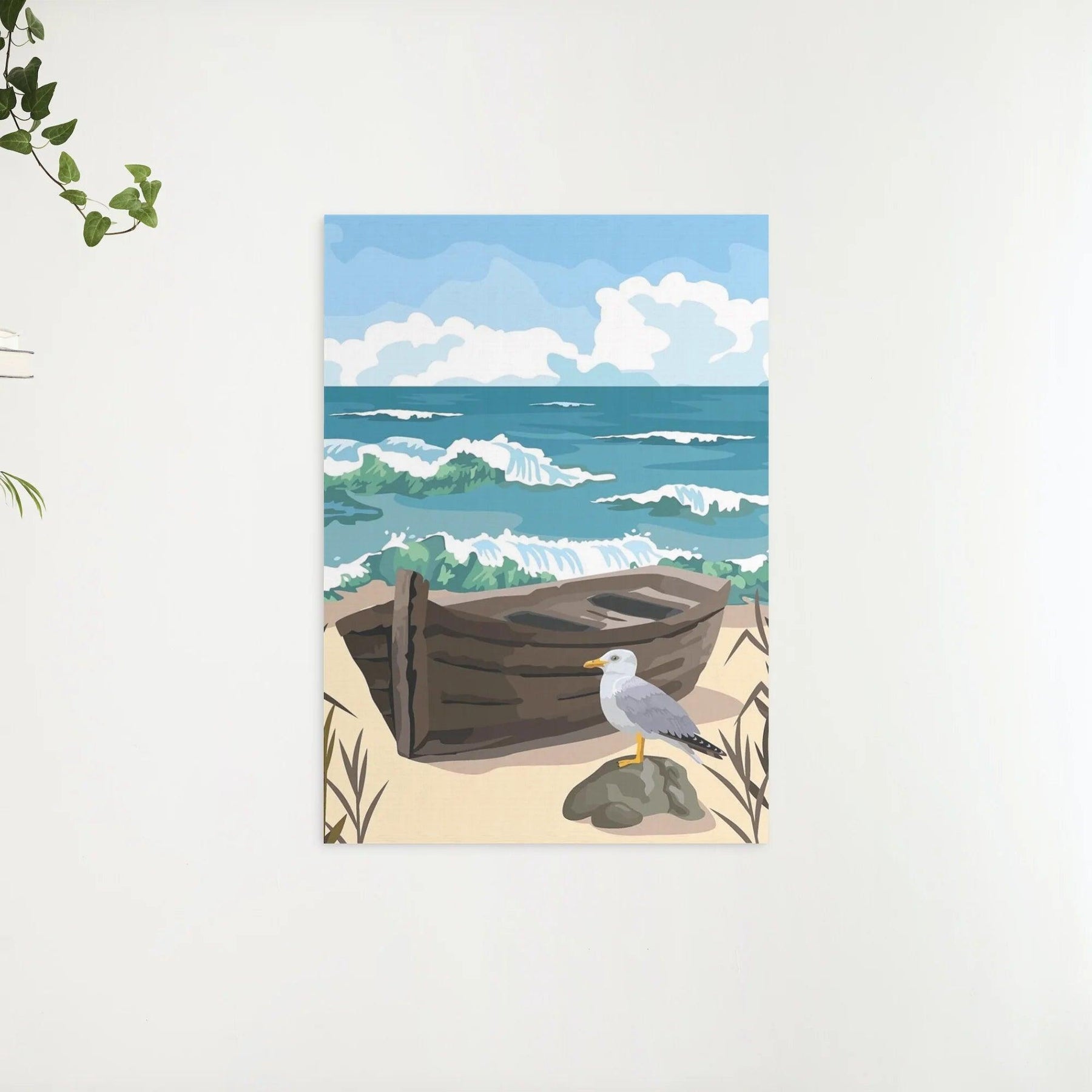 Diamantmalerei - Einsame Möwe - SEOS®