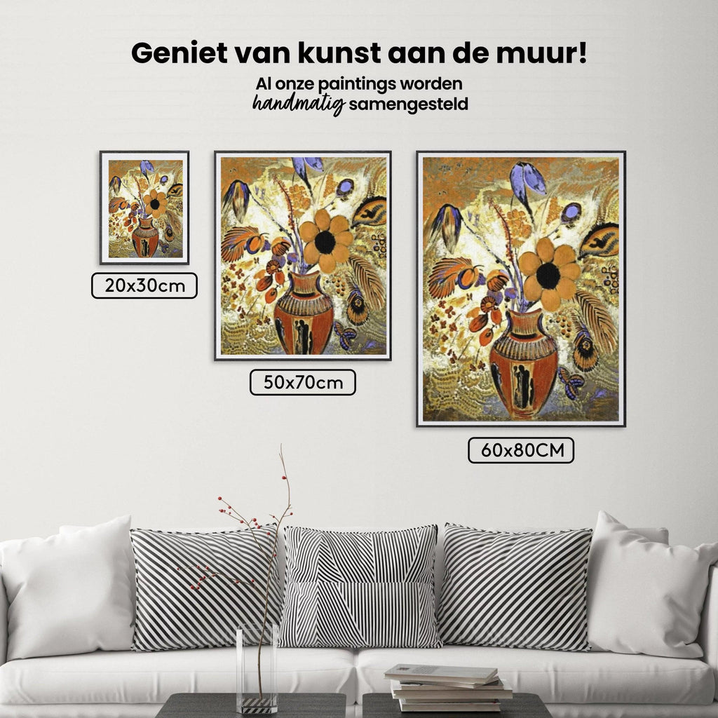 Diamond Painting - Etruskische Vase mit Blumen - SEOS Shop ®