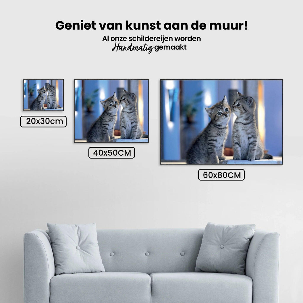 Diamantmalerei - Familienkatzen - SEOS®