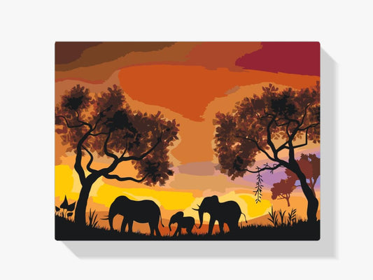 Diamond Painting - Elefantenfamilie - SEOS®