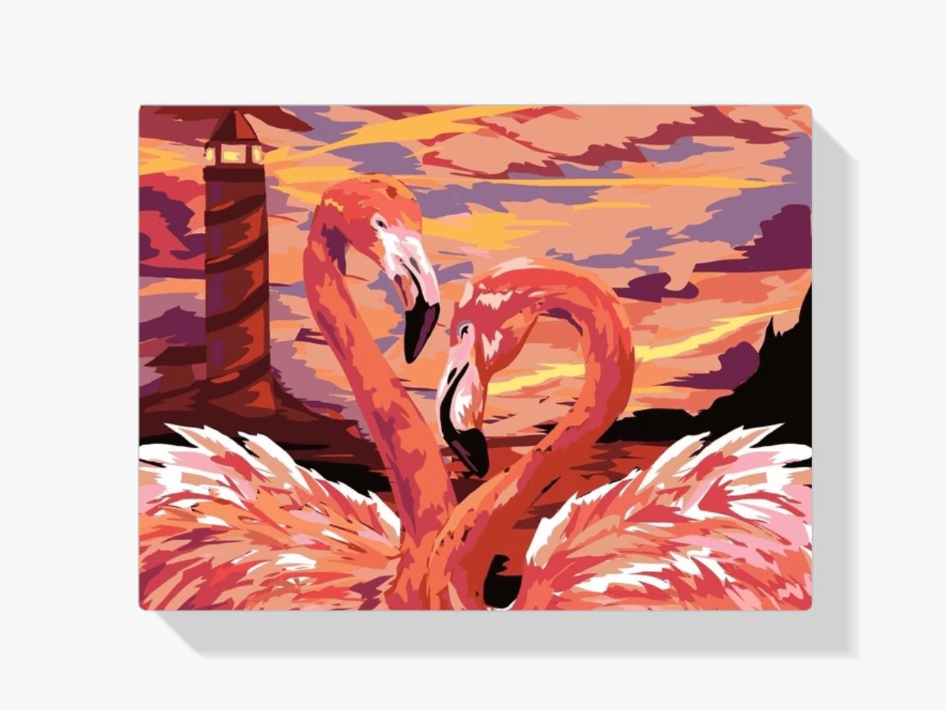 Diamantmalerei - Flamingo Liebespaar - SEOS®