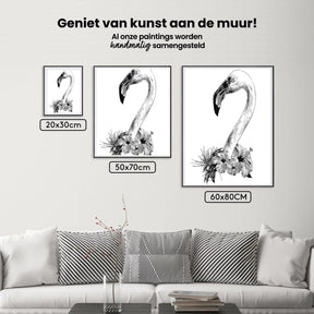 Diamantmalerei - Flamingokopf - SEOS®