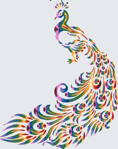 Diamond Painting - Farbiger Pfau 2 - SEOS®