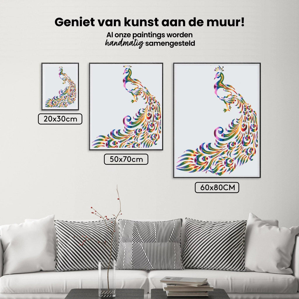 Diamond Painting - Farbiger Pfau 2 - SEOS®