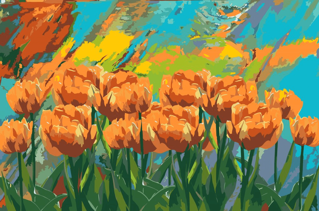 Diamond Painting - Gemalte Tulpen - SEOS Shop ®