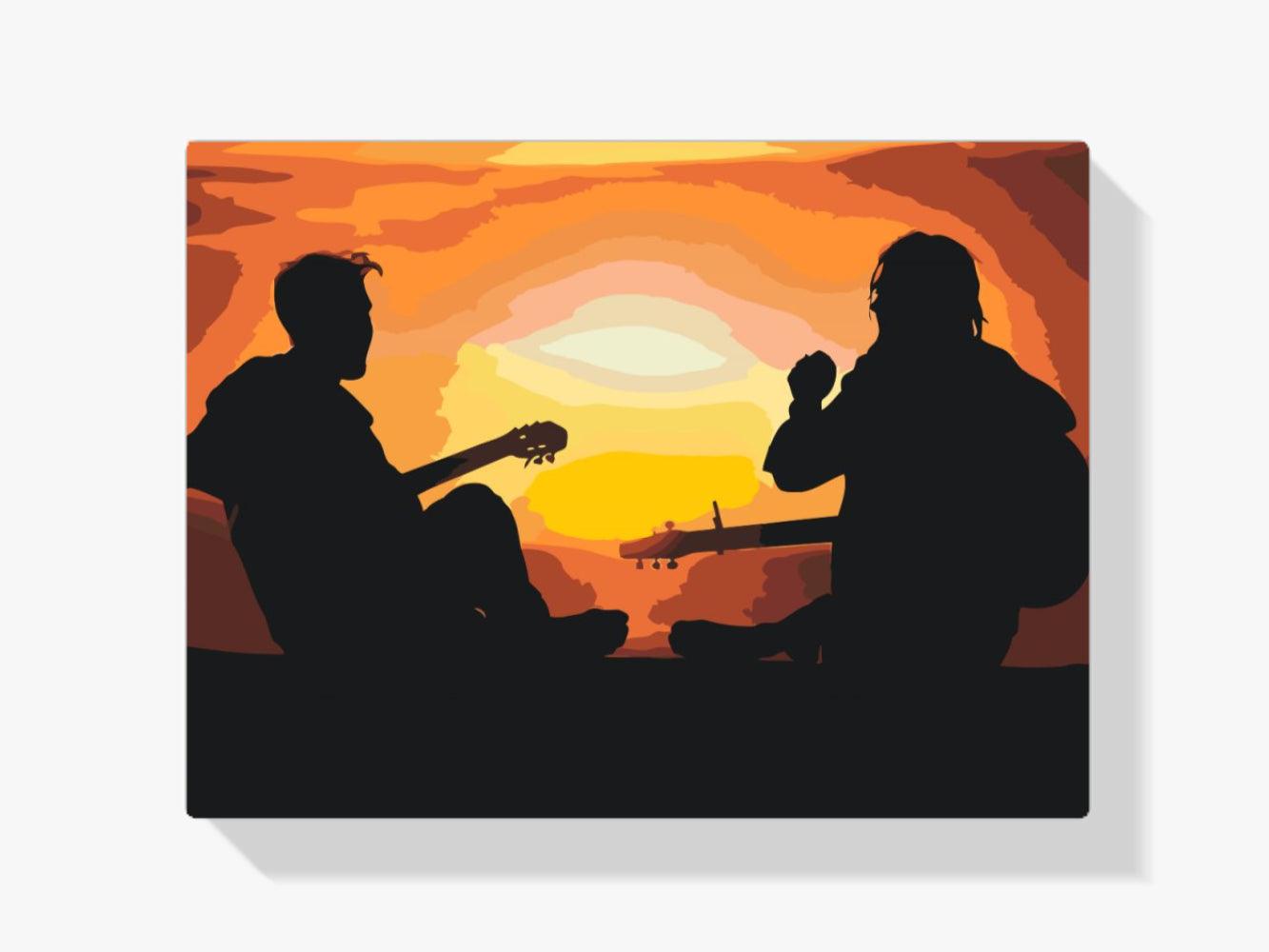 Diamond Painting - Gitarristen bei Sonnenuntergang - SEOS Shop ®