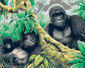 Diamond Painting - Gorillafamilie - SEOS®