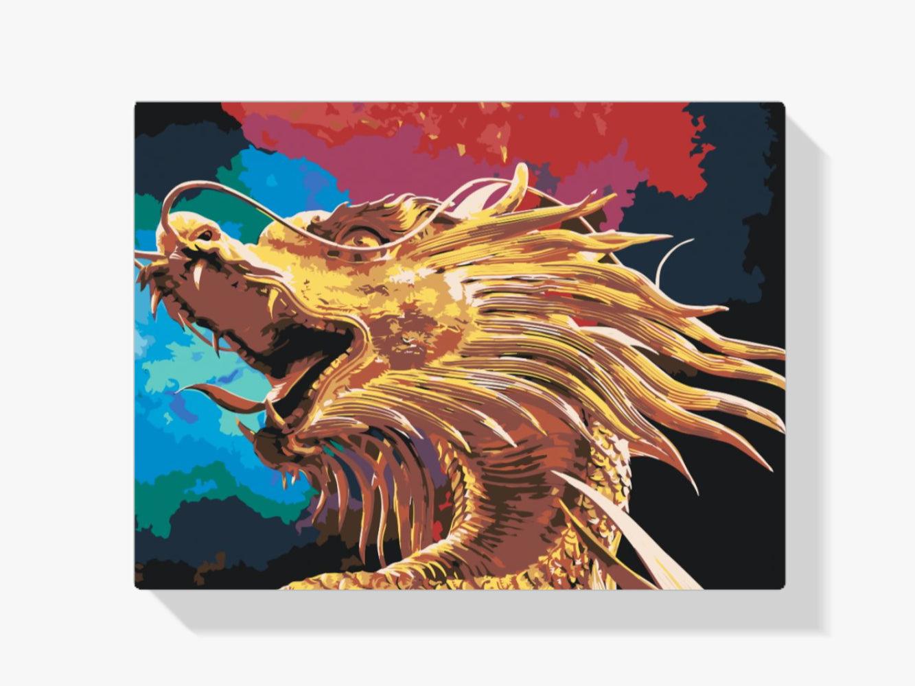 Diamantmalerei - Goldener Drache - SEOS Shop ®