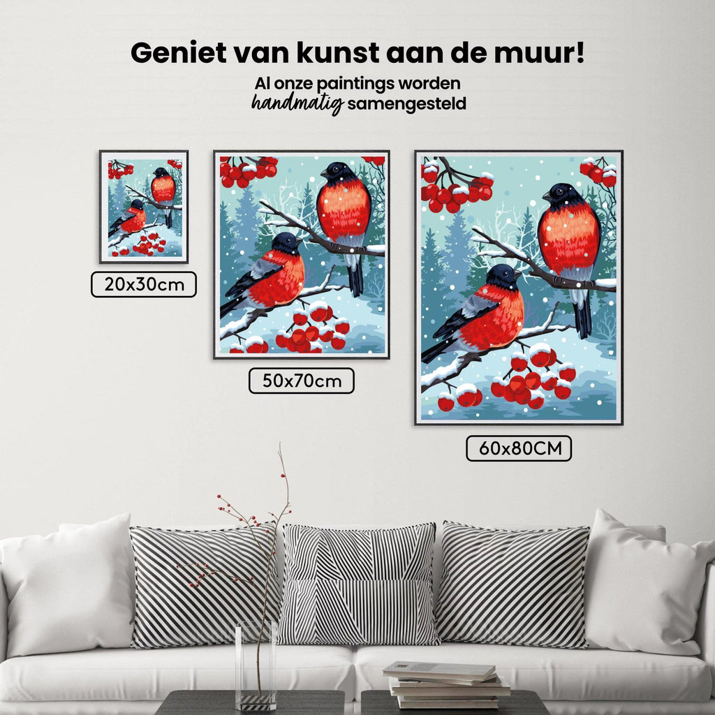 Diamantmalerei - Stieglitzvogel Weiß - SEOS®