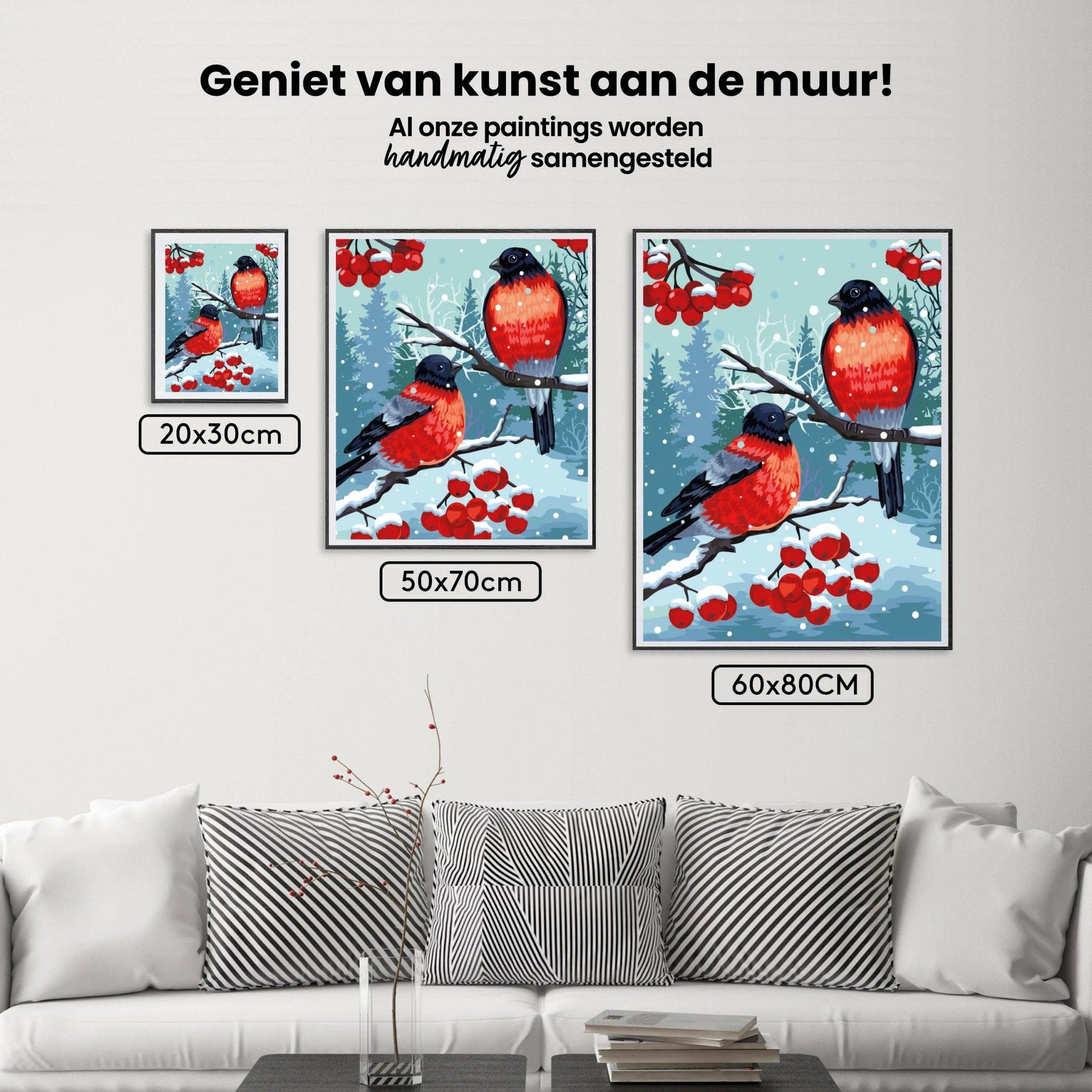 Diamantmalerei - Stieglitzvogel Weiß - SEOS®