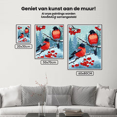 Diamantmalerei - Stieglitzvogel Weiß - SEOS®