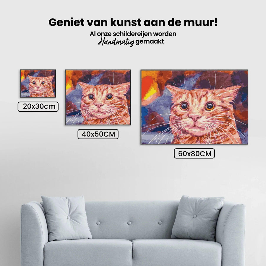 Diamantmalerei - Lustige Katze - SEOS®
