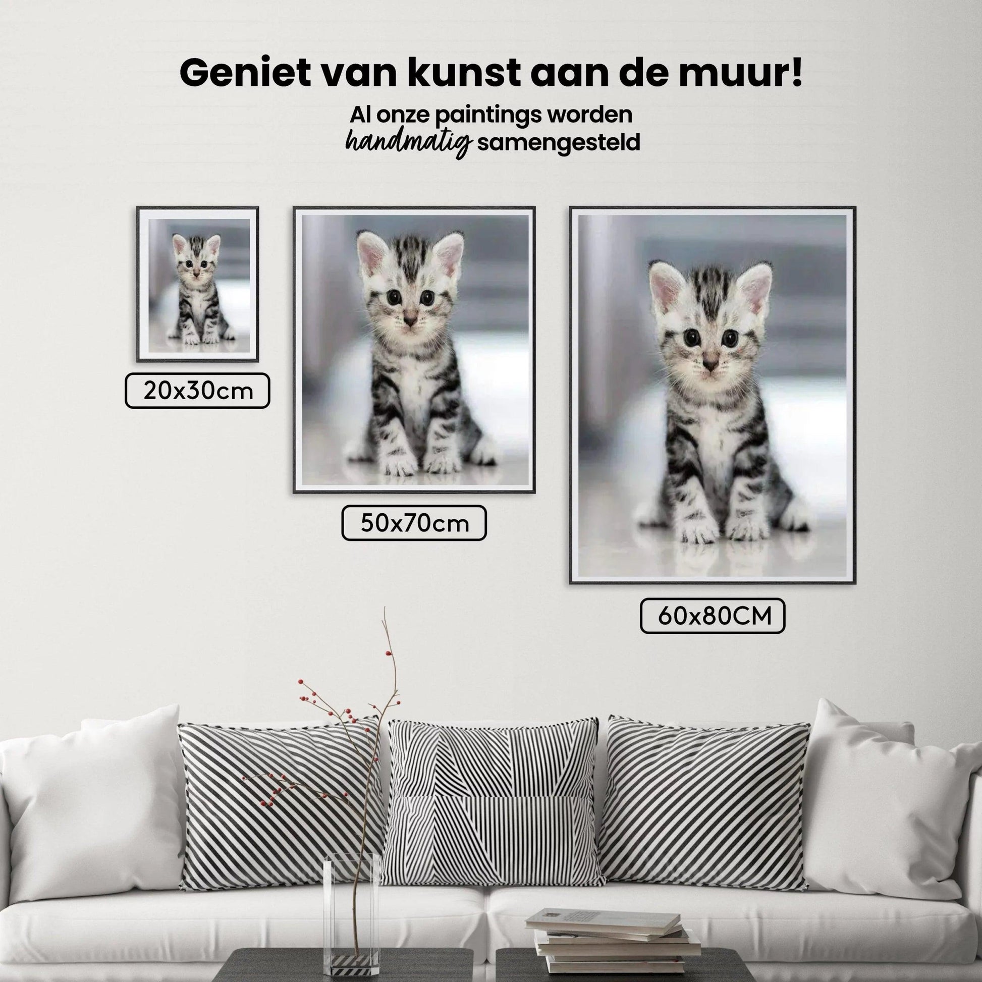 Diamantmalerei – Graues Kätzchen – SEOS®