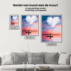 Diamantmalerei - Herz auf einem Boot - SEOS Shop ®