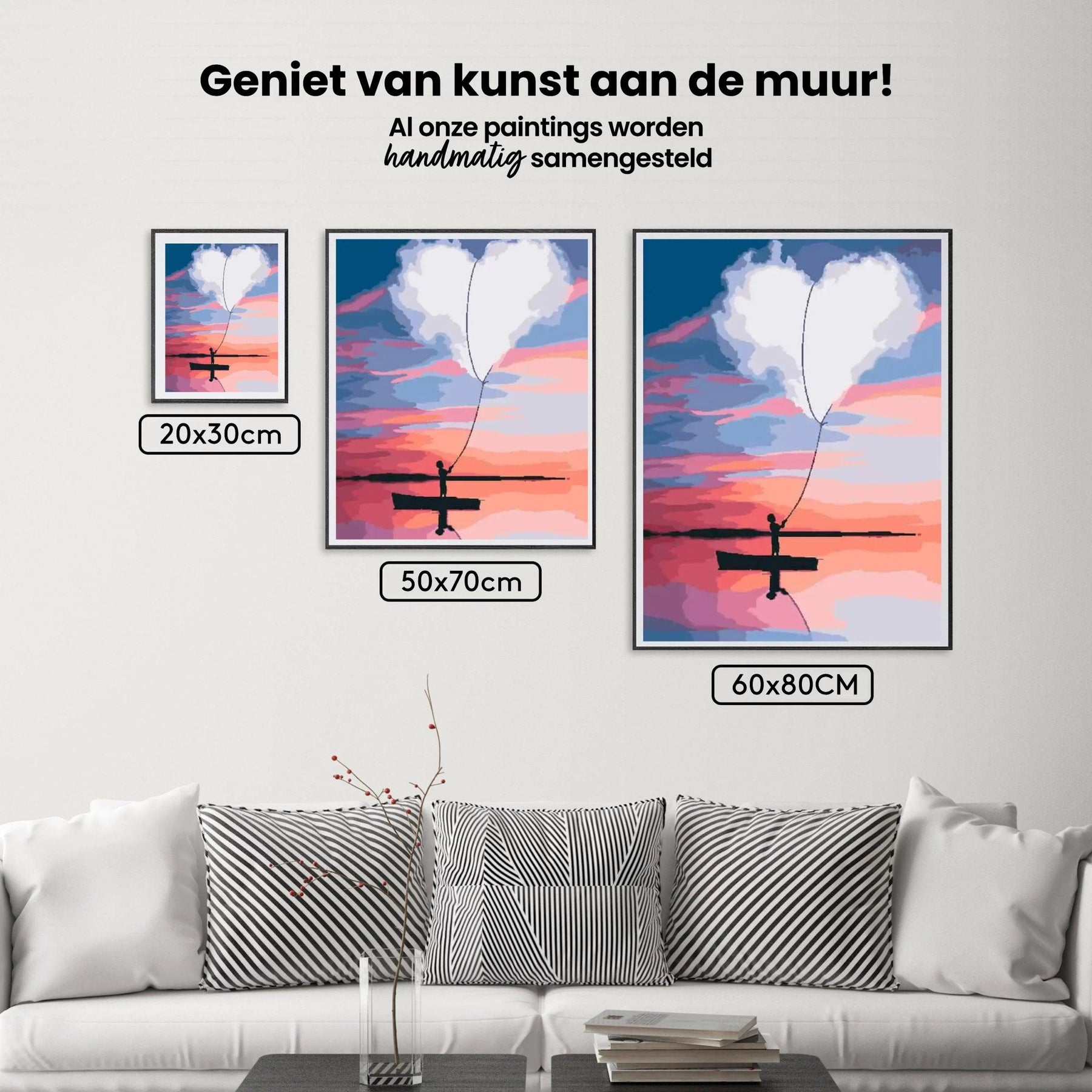 Diamantmalerei - Herz auf einem Boot - SEOS Shop ®