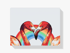 Diamond Painting – Herzförmige Flamingos – SEOS®