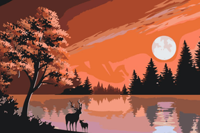 Diamond Painting - Hirsch in der Natur - SEOS®