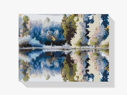 Diamantmalerei - Hirsch im Wald - SEOS®