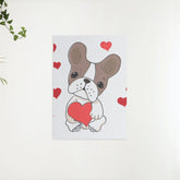 Diamond Painting - Hund mit Herzen - SEOS®