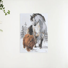Diamond Painting - Hund mit Pferd - SEOS®