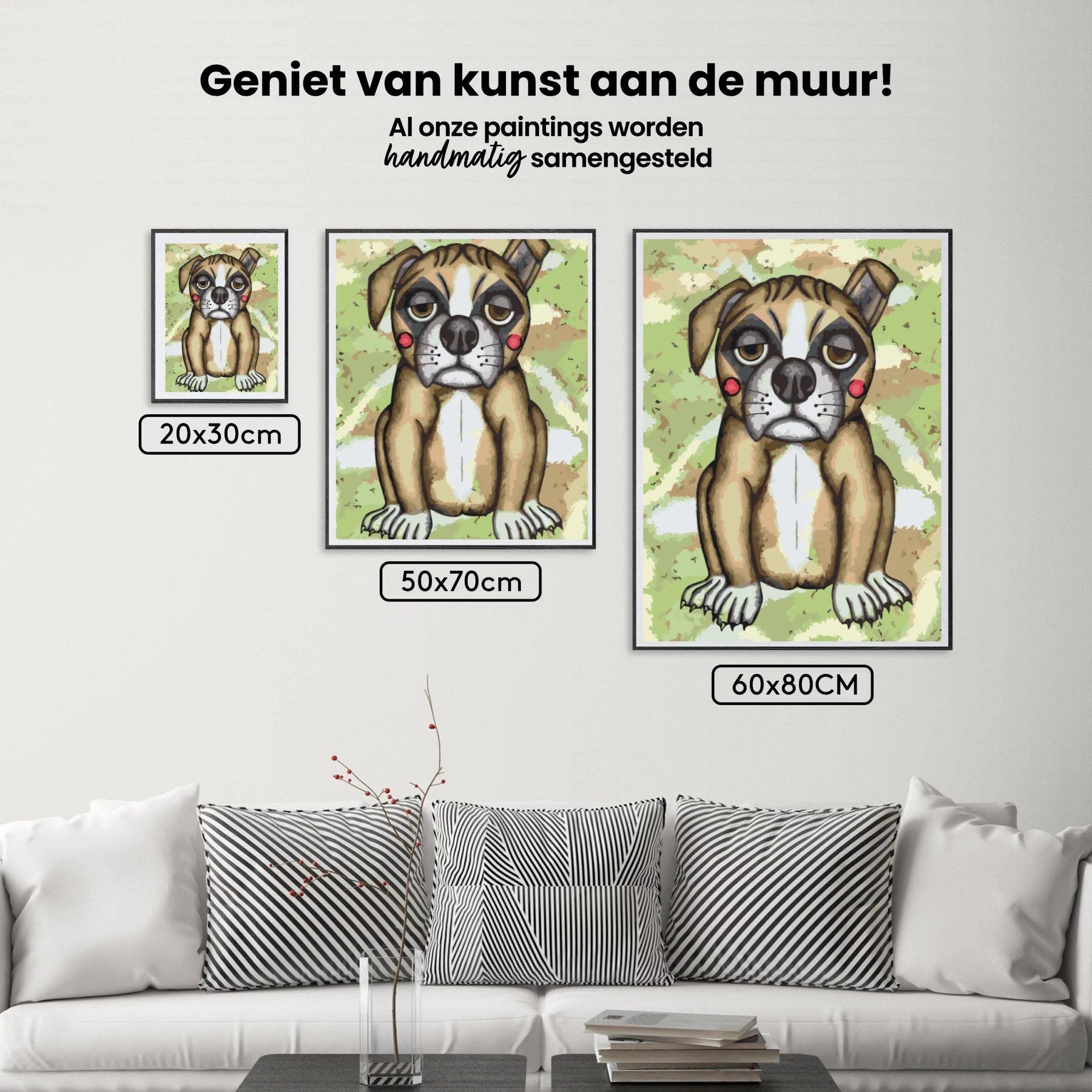 Diamond Painting - Hund mit rosa Wangen - SEOS®