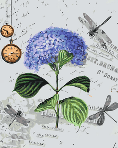 Diamantmalerei – Hortensien und Libellen – SEOS®