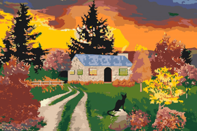 Diamantmalerei - Haus in der Natur - SEOS Shop ®