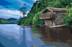 Diamantmalerei - Haus am See - SEOS Shop ®