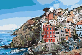 Diamond Painting - Häuser an der Küste - SEOS Shop ®