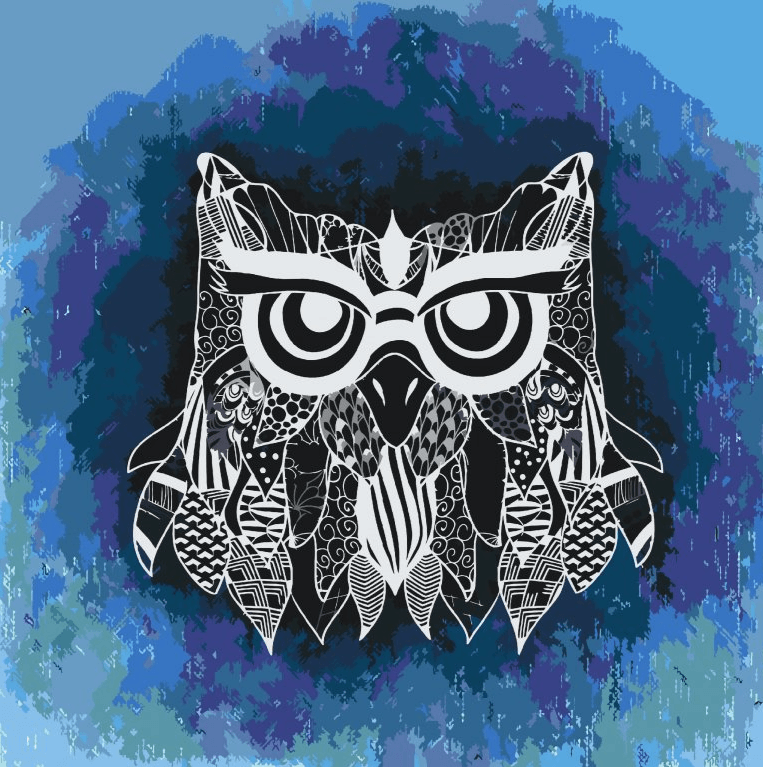 Diamantmalerei - Illustration einer Eule - SEOS