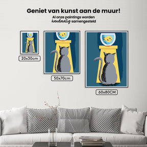 Diamantmalerei – Katze und Beute – SEOS®