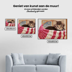 Diamantmalerei - Katze im Korb - SEOS®