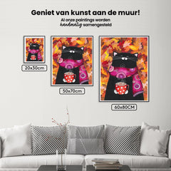 Diamond Painting - Katze mit Marshmallows - SEOS®