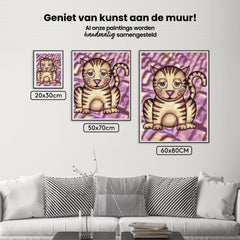 Diamond Painting - Katze mit lila Wangen - SEOS®