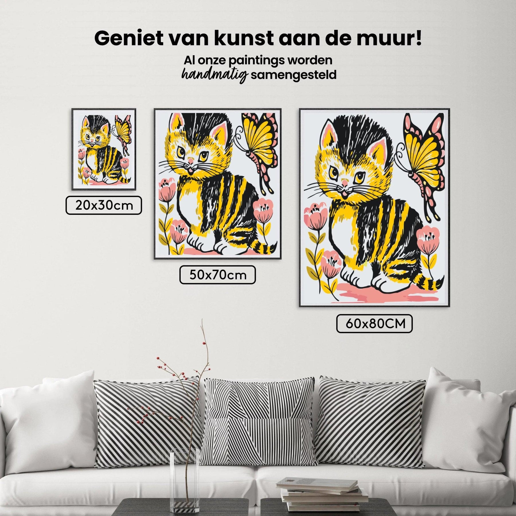 Diamond Painting - Katze mit Schmetterling - SEOS®