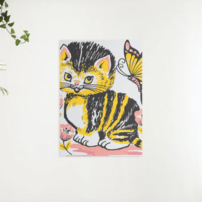 Diamond Painting - Katze mit Schmetterling - SEOS®