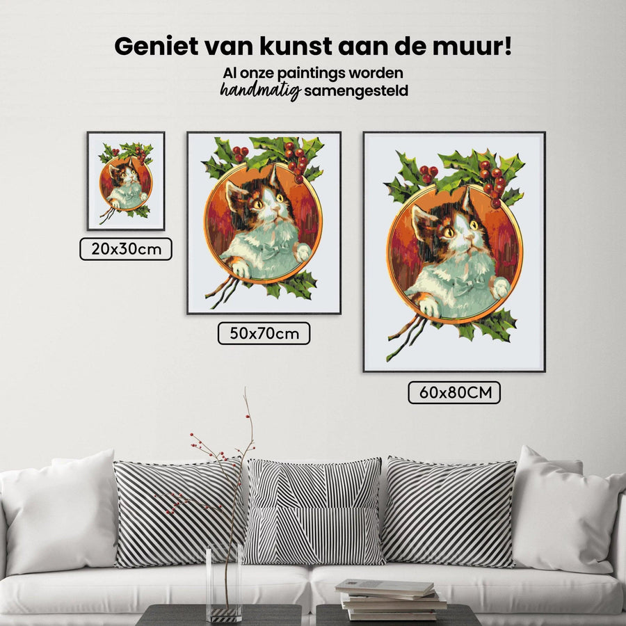 Diamantmalerei – Katze unter der Rebe – SEOS®