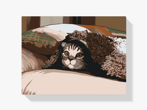 Diamond Painting - Katze unter dem Kissen - SEOS®