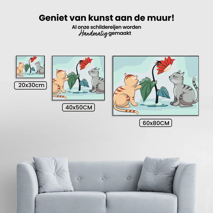 Diamantmalerei – Katzen und Blumen – SEOS®