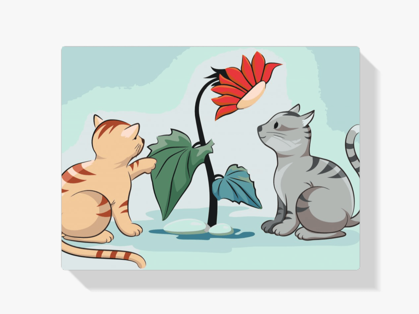 Diamantmalerei – Katzen und Blumen – SEOS®