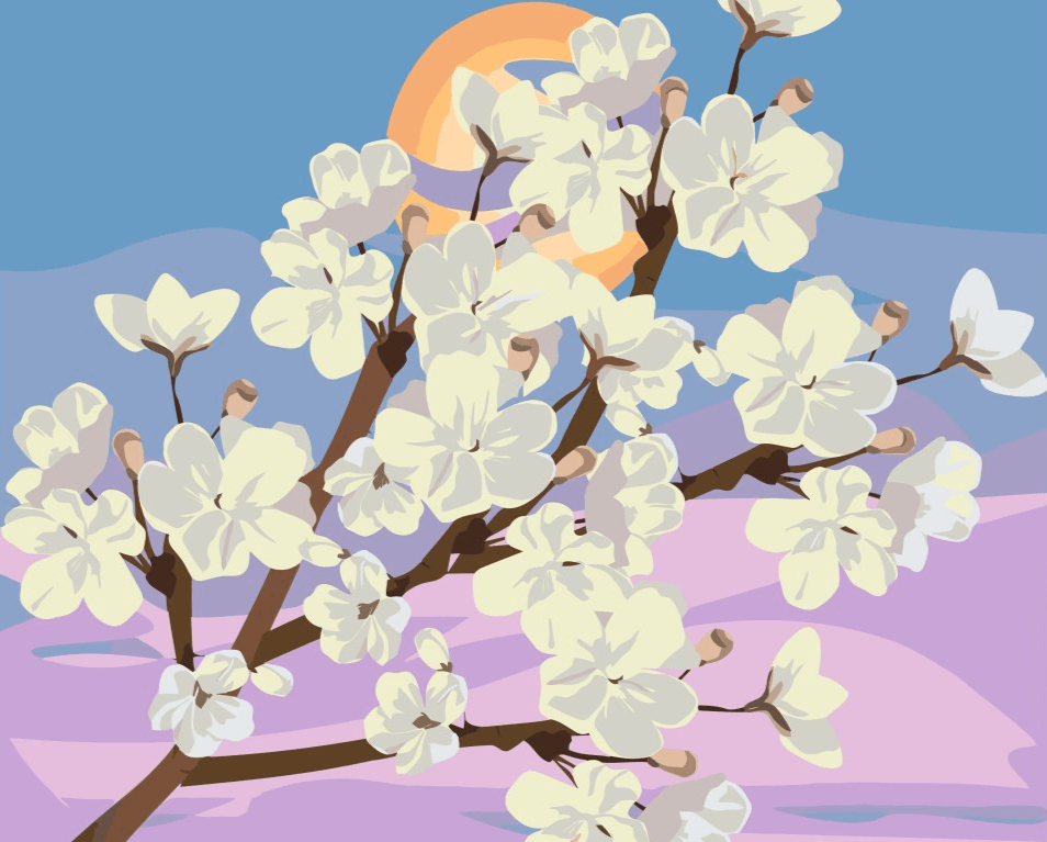 Diamantmalerei - Kirschblüten - SEOS Shop ®
