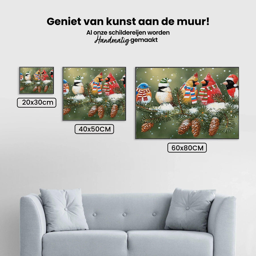 Diamantmalerei - Weihnachtsvögel - SEOS®