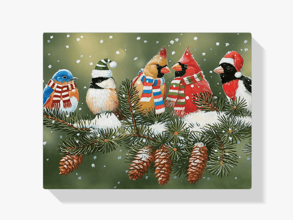 Diamantmalerei - Weihnachtsvögel - SEOS®